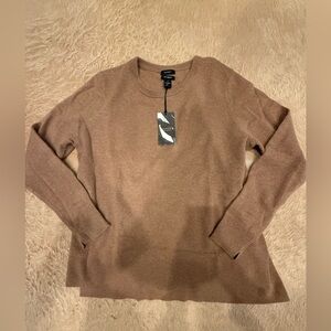 NWT Halogen Cashmere Camel color Sweater